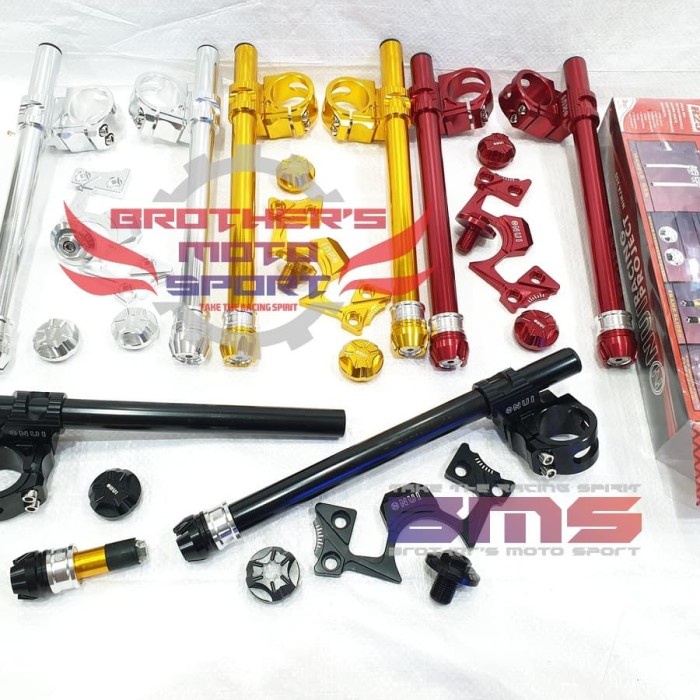 [New Ori] Stang Set Nui Stang Jepit Nui Set Mbiker Ninja250Fi Ninja250R Karbu Terbaru