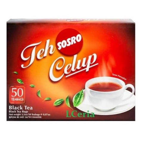 

Teh Hitam Celup | Teh Sosro Celup Black Tea 50 Bags
