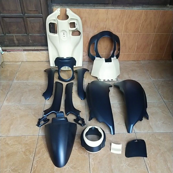 [New Ori] Cover Full Set Body Scoopy 2021 K2F Original Biru Doff Full Body Set Diskon