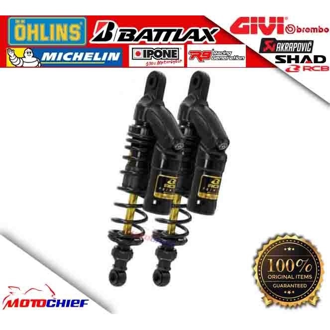 [Baru] Shockbreaker Rcb Vd Black Series Yamaha Xmax 250 Shock Rcb Xmax250 Limited