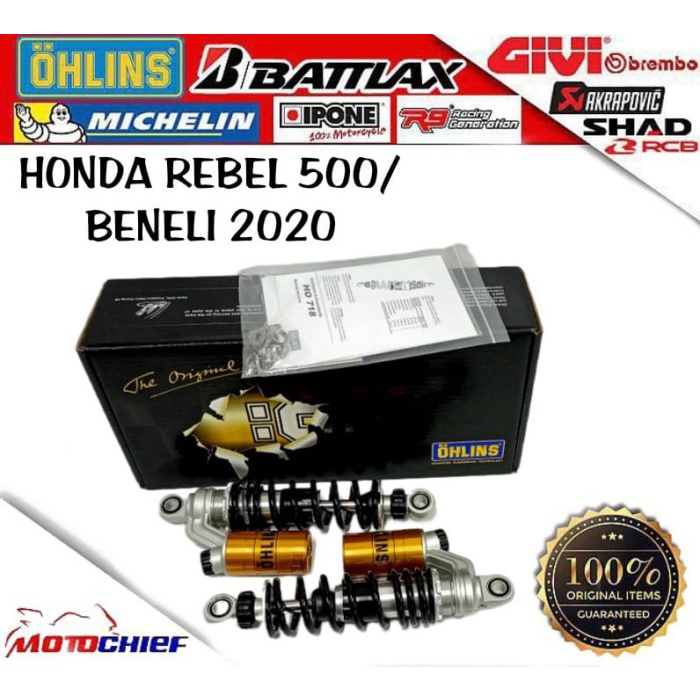 [Baru] Shockbreaker Ohlins Honda Rebel 500 Shock Ohlins Rebel500 Garansi 3Thn Berkualitas