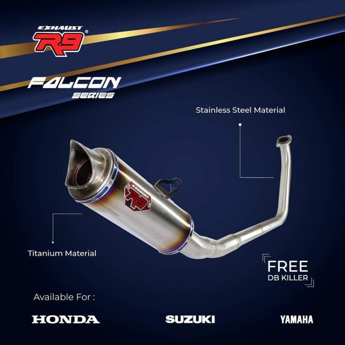 ✨Termurah Knalpot R9 All New Nmax 2020 Falcon Original Diskon