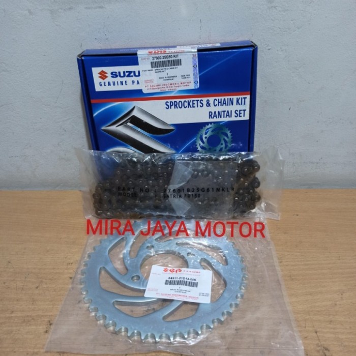 ✨Ori Gear Paket Gir Set Satria Fu 150 Lama 2005 Sd 2012 25G60 Original Berkualitas