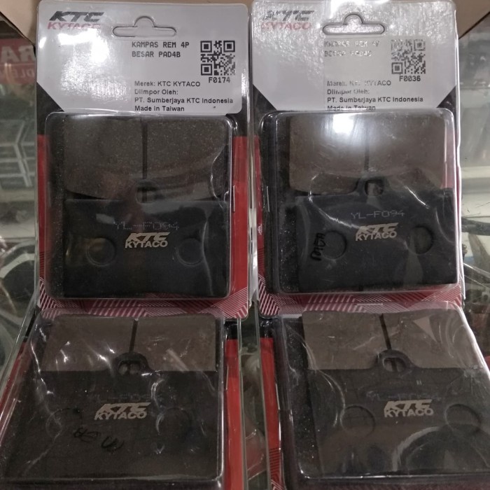 ✨Original Kampas Rem 4 Piston Besar Ktc Kampas Ktc 4P Besar Diskon