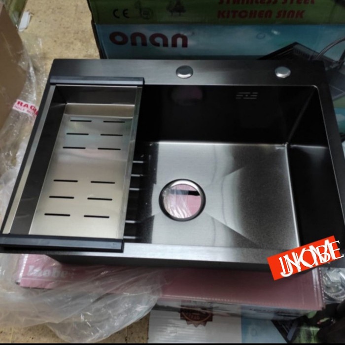 PAKET KITCHEN SINK VALPRA 5040 BLACK /BAK CUCI PIRING 5040 HITAM