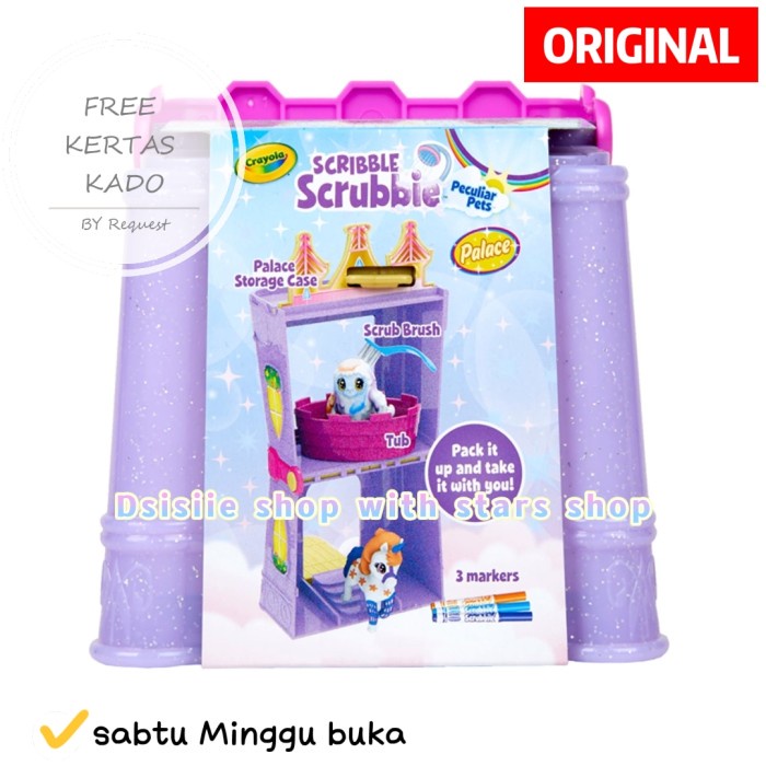 

✨Sale Crayola Scribble Scrubbie Pets Palace Original - Mewarnai Boneka Hewan Diskon