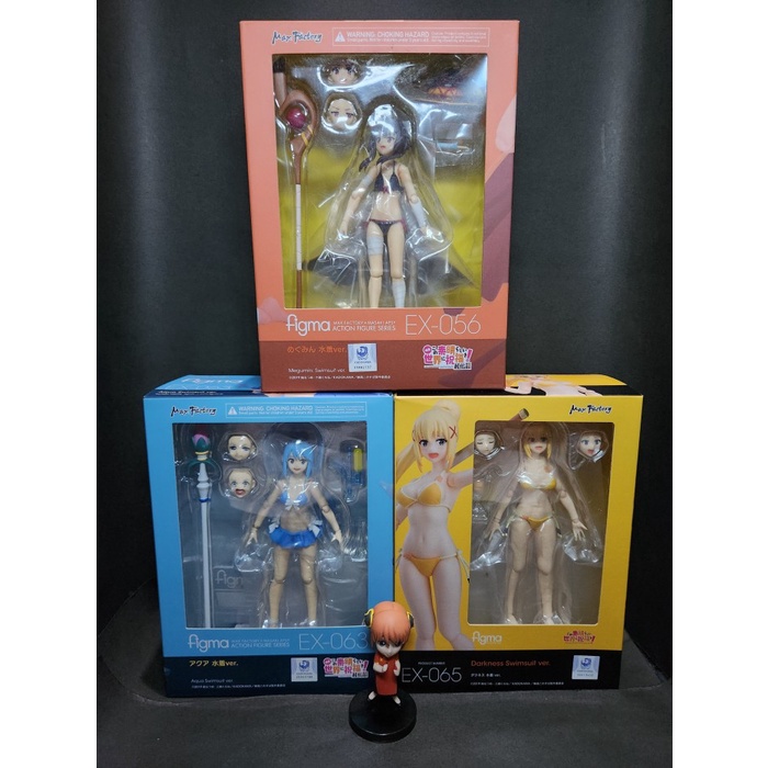 ✨New Ori Figma Konosuba Swimsuit Ver [Set Of 3] - Aqua Megumin Darkness Limited