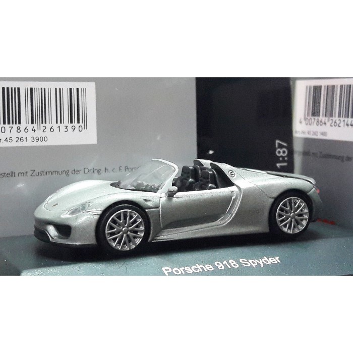 ✅COD 1/87 Schuco Porsche 918 Spyder Grey Terbaru