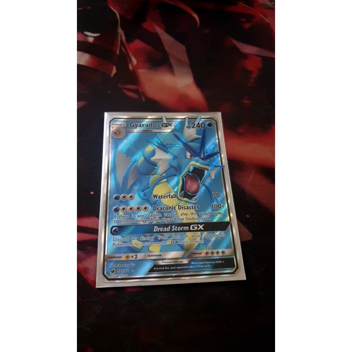 ✅New Gyarados Gx - 101/111 - Full Art Ultra Rare Sun  Moon: Crimson Invasi Terbatas