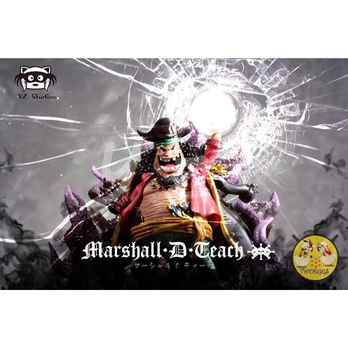 ✨New Ori Yz Studio Wcf Resin Blackbeard Kurohige / One Piece Berkualitas