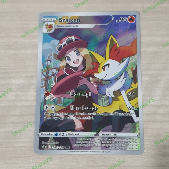 ✅New Braixen Chr S11A - Pokemon Tcg Indonesia Diskon
