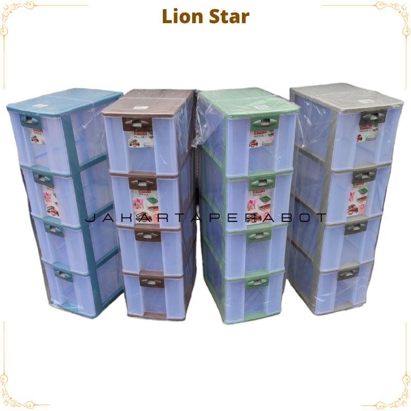 Lion Star - Rak Laci Cd Dvd Ni Container Susun 2 3 4 Susun Serbaguna / Rak Laci Ni Container Tempat