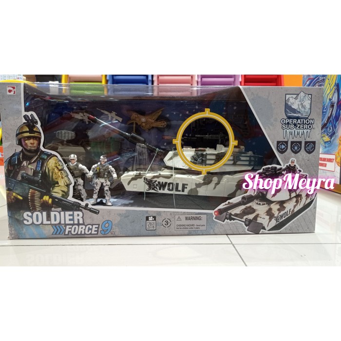 ✨New Soldier Force 9 Operation Sub Zero Battle Tank Set Mainan Tentara Terbaru