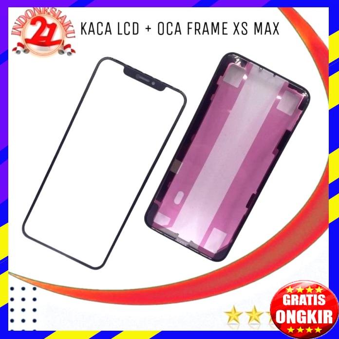Kaca Lcd Frame Oca Iphone Xs Max Original Baru