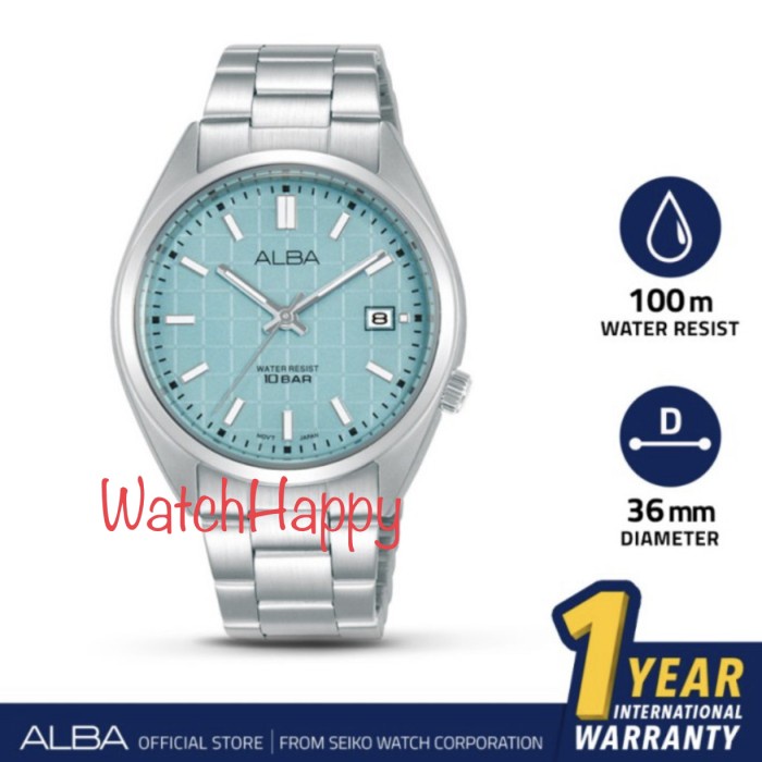 ✅Termurah Alba Ag8M37X1 Quartz Movement Ag8M37 Stainless Steel Original Warranty Limited