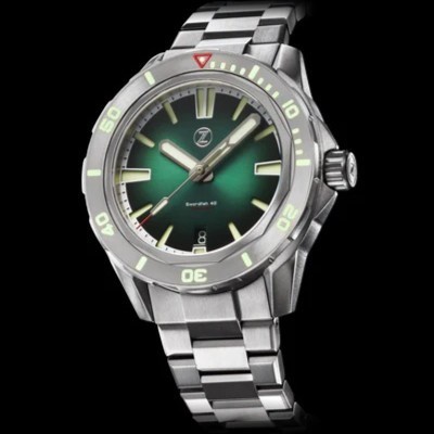 ✅Sale Zelos Swordfish 40Mm Ti Emerald Green Terbaru