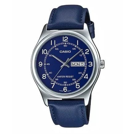 ✅Ori Casio Original Pria Mtp-V006L-2Budf Leather Strap Limited