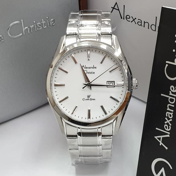 ✅Sale Alexandre Christie Ac 8554 / Ac 8554Md Silver OriginalGaransi Berkualitas