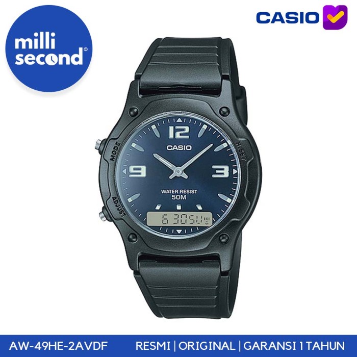✅Ori Casio General Aw-49He-2Avdf/Aw49He-2Av Original  Garansi Resmi Diskon