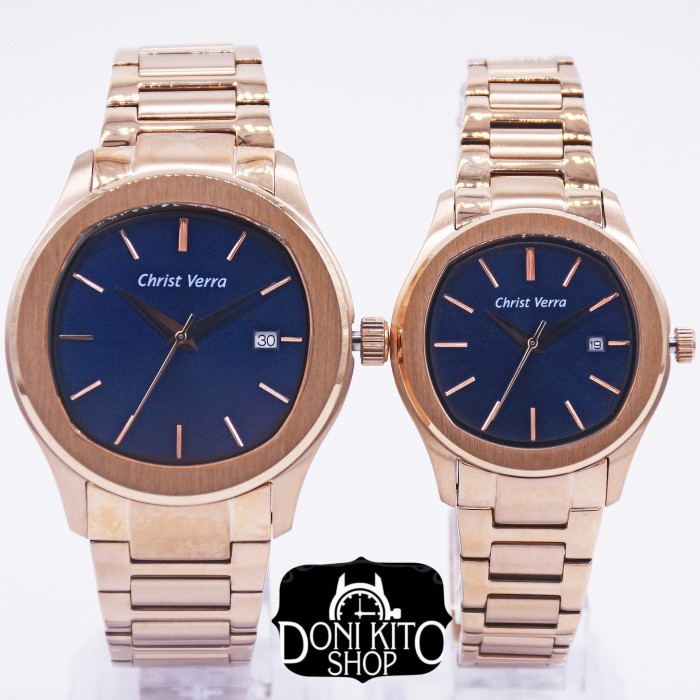 ✅Original Jam Tangan Couple Christ Verra Original 919491G/L15Blu Garansi Resmi Limited