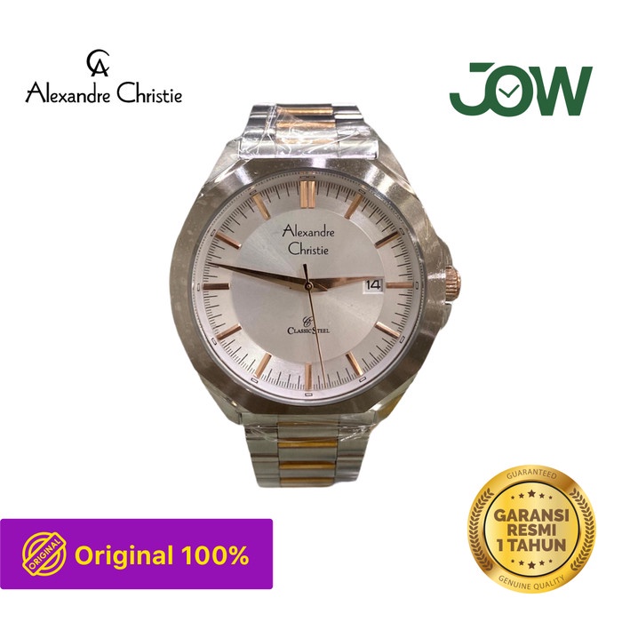 ✅Termurah Jam Tangan Pria Alexandre Christie Ac 8596 Md Ac8596 Rosegold Original Terbaru