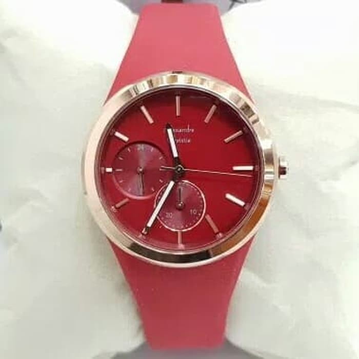 ✅New Jam Tangan Wanita Alexandre Christie Ac 2663 Original - Rosegold Red Berkualitas