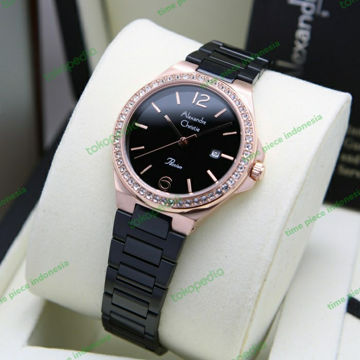✅New Alexandre Christie Ac 2981 / Ac 2981Ld Rosegold Black OriginalGaransi Berkualitas