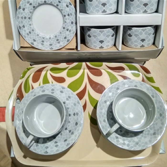 ✅Termurah Tea Set Mug-Cup Saucer Royal Heritage 8Pc/Set Terbaru