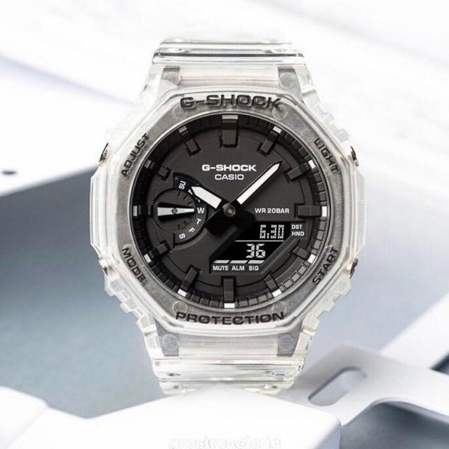 Casio G-Shock Ga-2100Ske-7Adr - Jam Tangan Pria - Transparan - Ga2100
