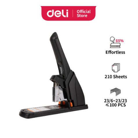 

Deli Staples Tugas Berat Jilid Heavy Duty Stapler 210 Lembar Sheets 65 Effortless E0383