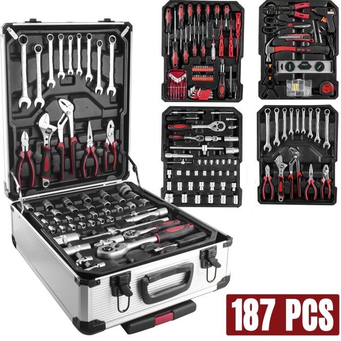 Tool Kit 187pcs Perkakas Bengkel Dan Rumah Koper Lengkap