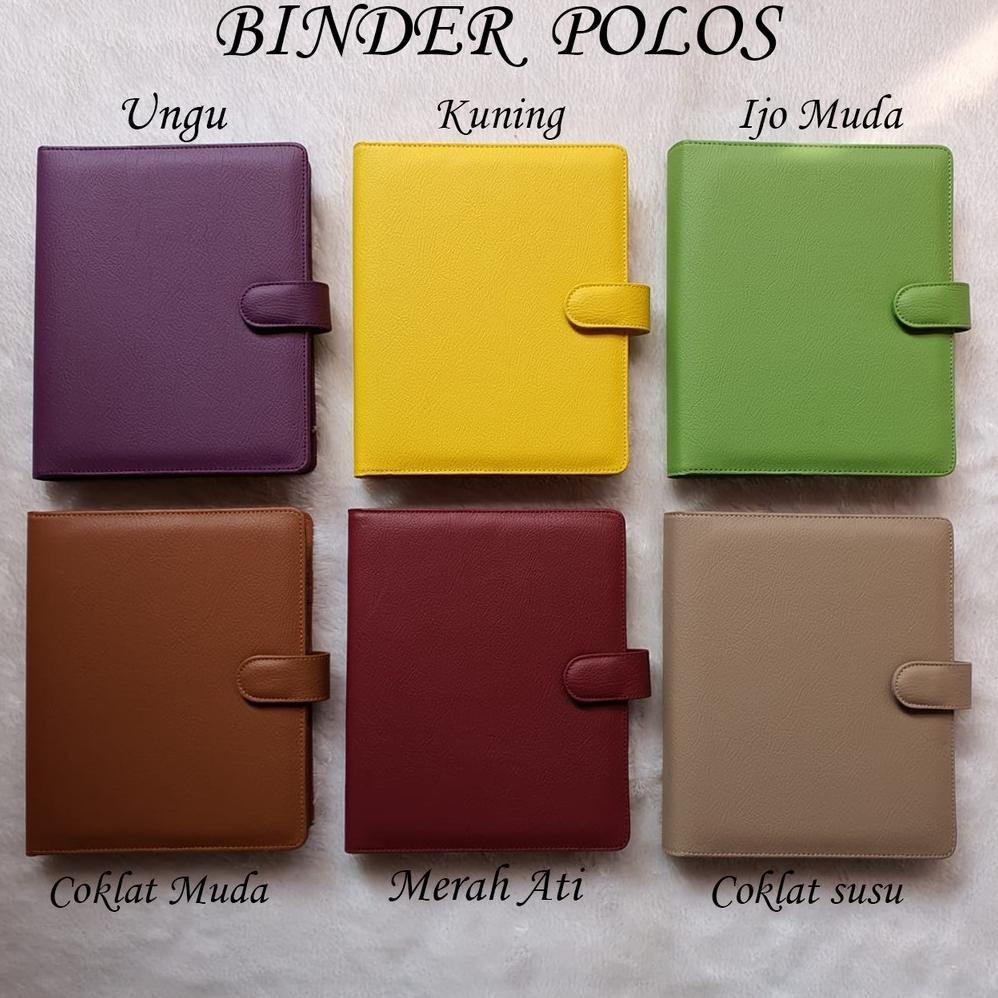 

( BAYAR DITEMPAT ) BINDER POLOS 18 WARNA PILIHAN A5 DAN B5 ,.