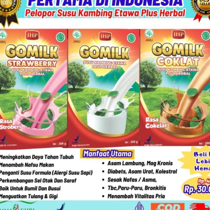 

12.12 sale Gomilk Susu Kambing Etawa Plus Herbal gas !!