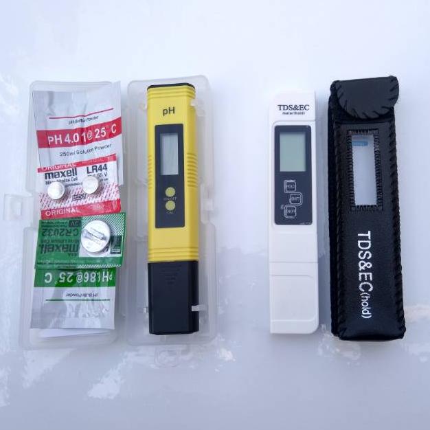 BISA COD Paket alat ukur air ph meter auto calibrate 0.01 dan tds ec meter ,,
