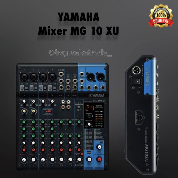 Mixer Yamaha Mg10Xu / Yamaha Mg 10 Xu / Mixer Mg 10Xu Original