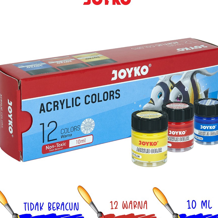 

(K41☑) Cat Akrilik Acrylic Color Joyko ACC-10ML.
