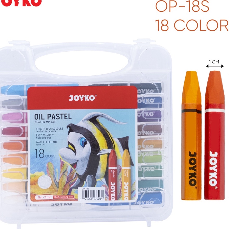 

[C61✓] crayon JOYKO 18 warna/oil pastel krayon minyak JOYKO.!!