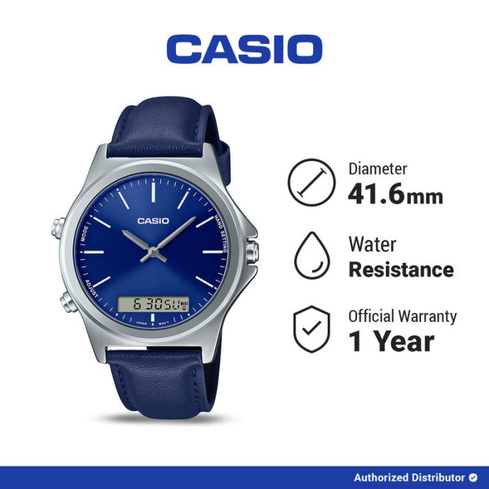 [READY INSTANT] Casio Jam Tangan Pria Analog Digital Original MTP-VC01L-2EUDF