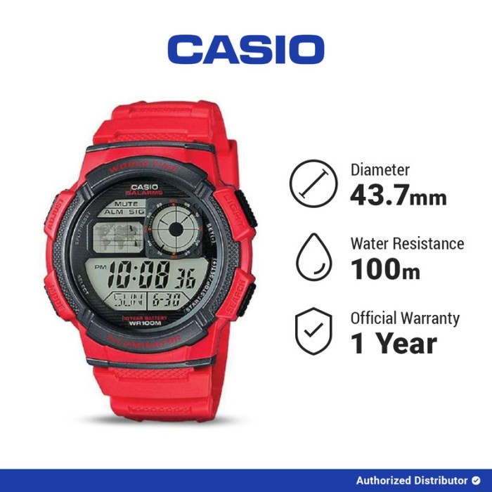 [READY INSTANT] Casio Jam Tangan Pria AE-1000W-4AVDF Digital Original