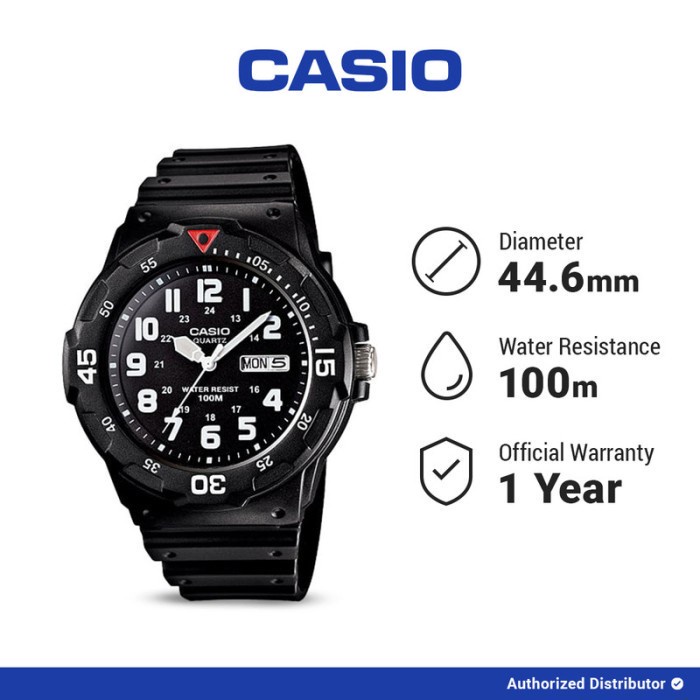 [READY INSTANT] Casio Original MRW-200H-1BVDF Jam Tangan Pria