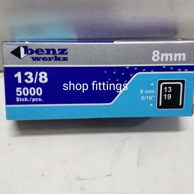 

benz isi Staples 13/8 (8mm) for Gun Tacker type R23 pack=5000 pcs ★wdiღ