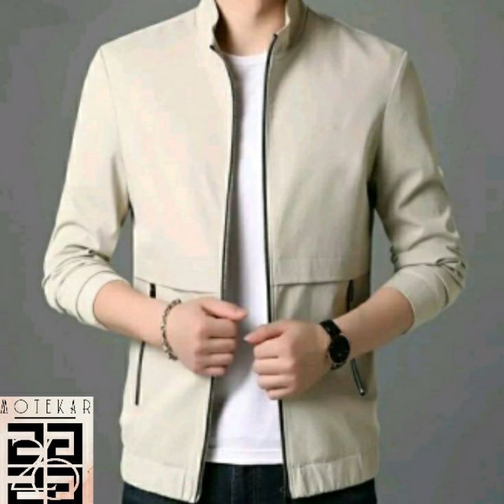 (89V❀(➥ Jaket Semi Jas Pria / Jasket pria formal / jasket blezer resleting pria Diskon lebaran