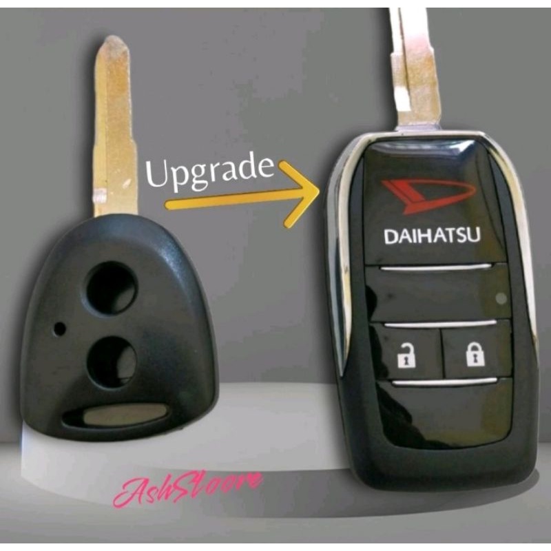 Casing Lipat Remot Kunci mobil  Daihatsu Sigra, Ayla Upgrade Flipkey.