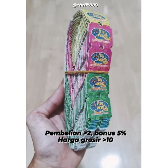 [M43-✪) tiket FUNWORLD 1000 termurah + bonus❦..