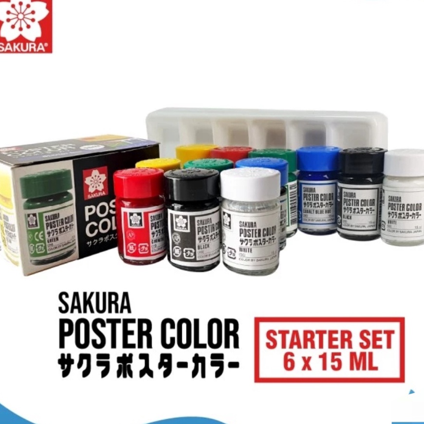 

(Y19-♥] Sakura poster colour set 6 15 ml㊖!