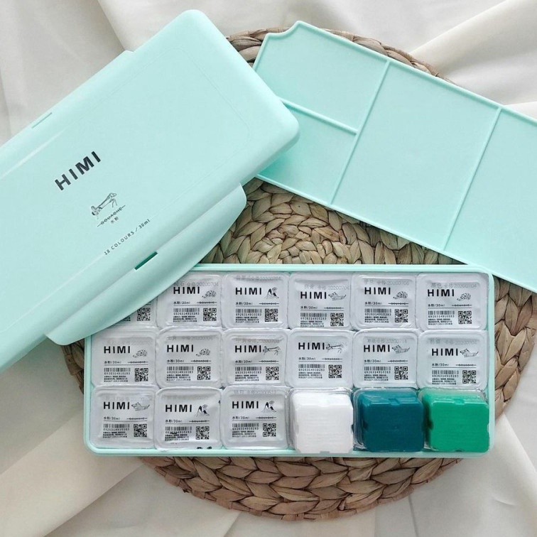 

(H79-➛] MIYA HIMI Gouache Set Colour 18 x 30ml➤..