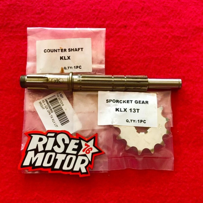 ✨New Ori As Gear Depan Klx 150 Tk Racing Bisa Sameday