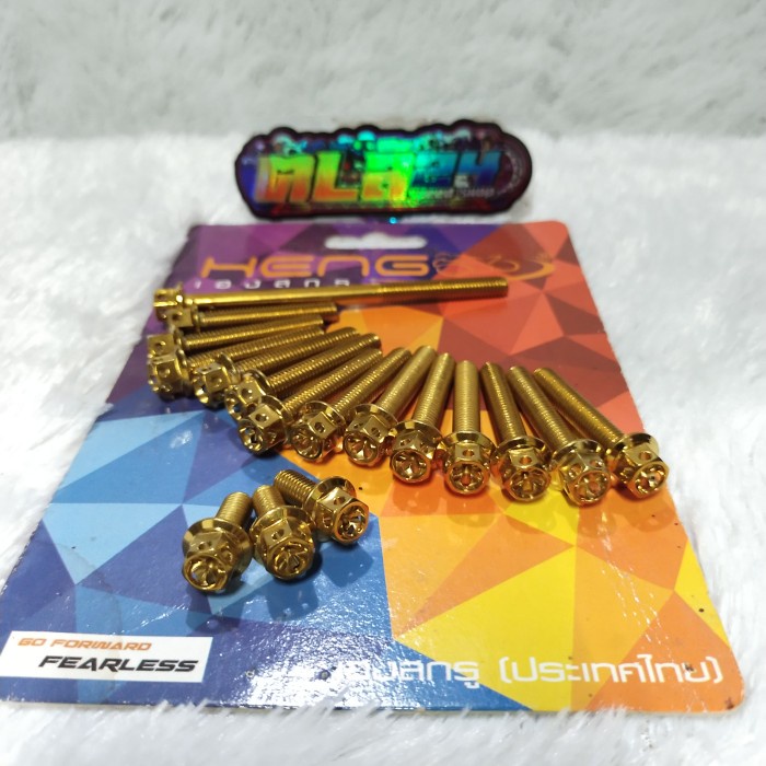✨New Ori Baut Probolt Cvt Beat Scoopy Vario Led 110 Spacy Gold Heng Thailand Bisa Gojek