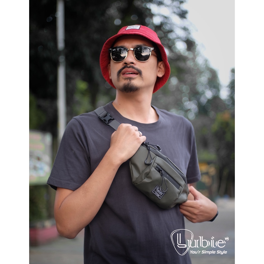 Lubie Tas Pinggang Pria - Waistbag Waterproof - Tas Pinggang Pria - Buffet