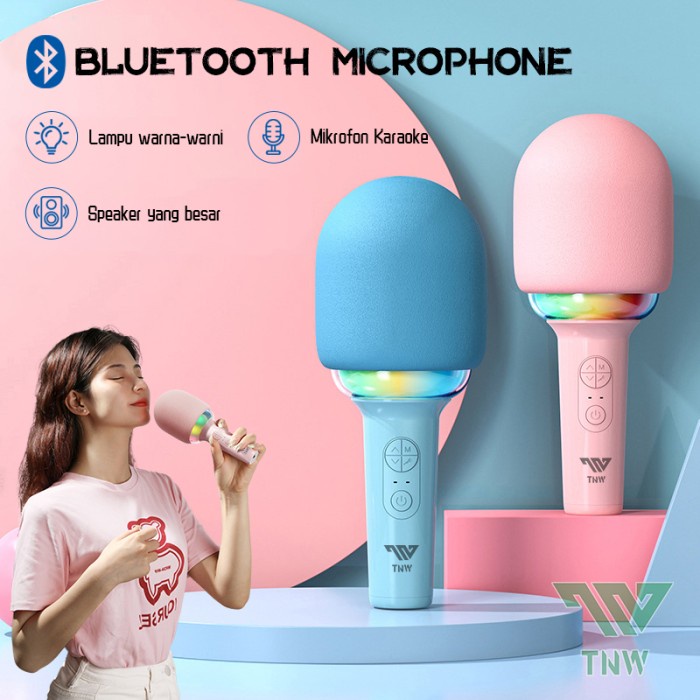 TNW-L8 Wireless Microphone Bluetooth Mikropon Karaoke Mic Karaoke
